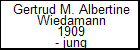 Gertrud M. Albertine Wiedamann