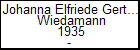 Johanna Elfriede Gertrud Ern. Wiedamann